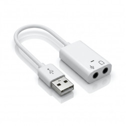 Аудио-адаптер | с USB на 2 × 3.5 мм | Внешняя звуковая карта